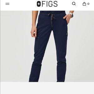 Figs Yola Skinny Scrub Pant Navy Blue